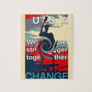 Puzzle Conception d'unité « USA Changement : Plus Forts E