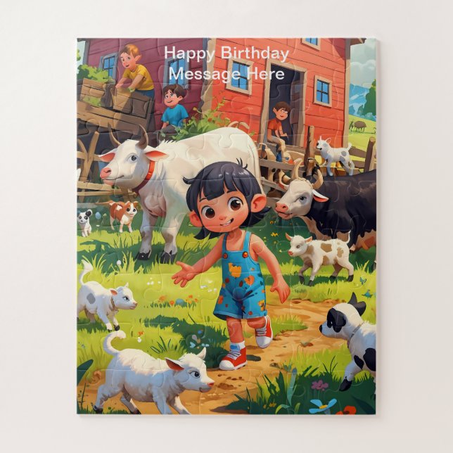 Puzzle Conception fantaisiste et ludique pour enfants (Vertical)