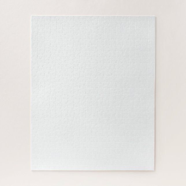 Puzzle Conception simple blanche personnalisée Ajouter un (Vertical)