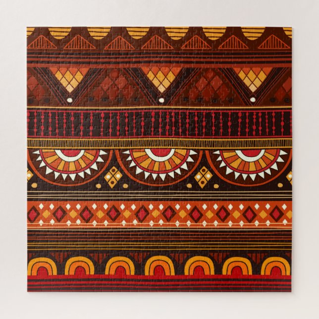 Puzzle Conception Tribal sans soudure pour diverses utili (Vertical)