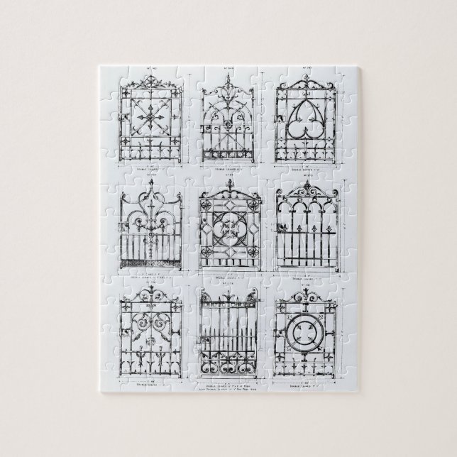 Puzzle Conceptions pour des balustrades de fonte, de (Vertical)