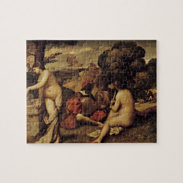 Puzzle Concert pastoral de Giorgione- (champêtre de fête) (Horizontal)