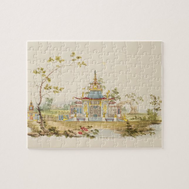 Puzzle Concevez pour un temple chinois, c.1810 (stylo et (Horizontal)