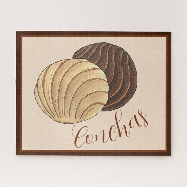 Puzzle Conchas Pan mexicain Dulce Sweet Bread Panadería (Horizontal)