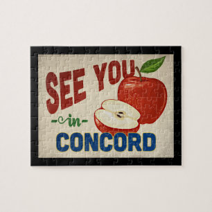 Puzzle Concord California Apple - Vintage Travel