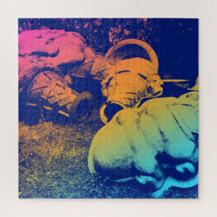 Puzzle cônes de crème glacée d'été en fibre de verre