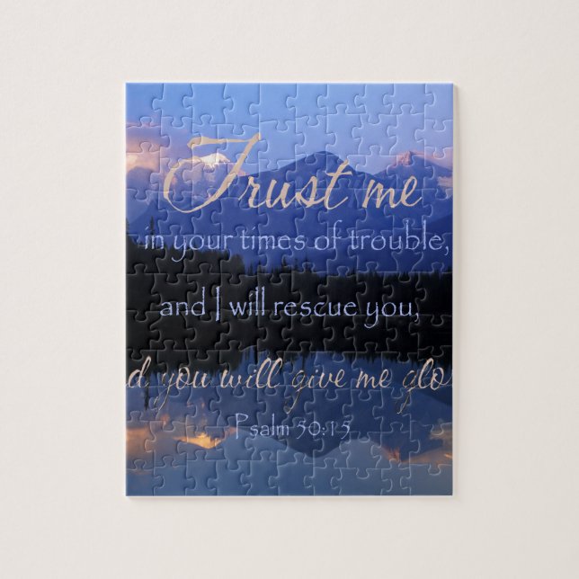 Puzzle Confiance dans moi en période du 50:15 de psaumes (Vertical)