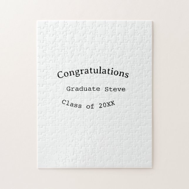 Puzzle Congratulations graduate name class of 20XX type w (Vertical)