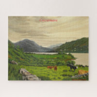 Connemara Ireland Ferme Pittoresque de bovins avec