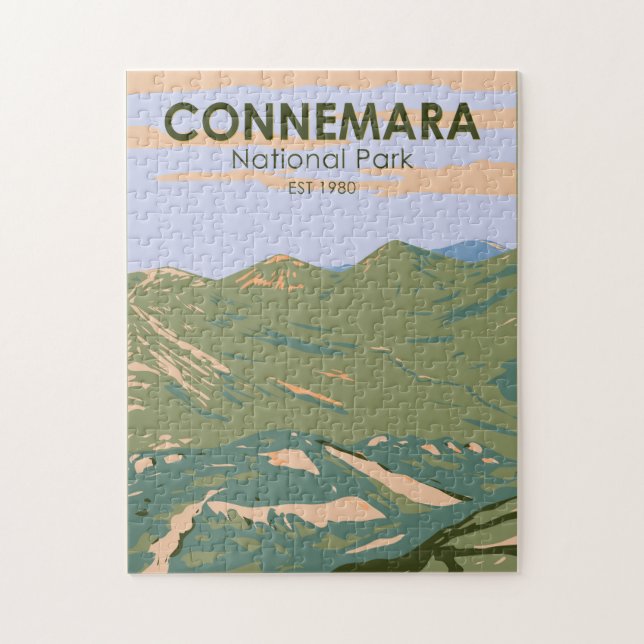 Puzzle Connemara National Park Irlande Douze Bens Travel (Vertical)