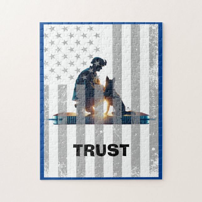 Puzzle Connexion coeur : Héros & Chiens (Vertical)