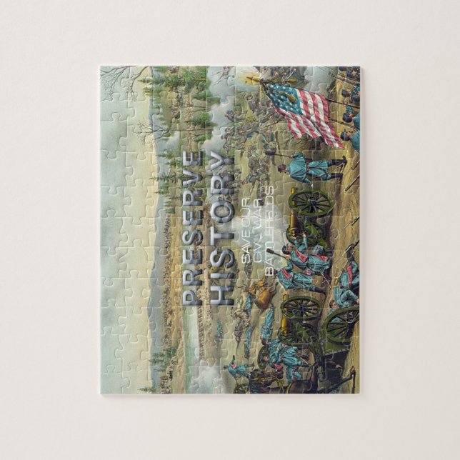 Puzzle Conservation de champ de bataille de guerre civile (Vertical)