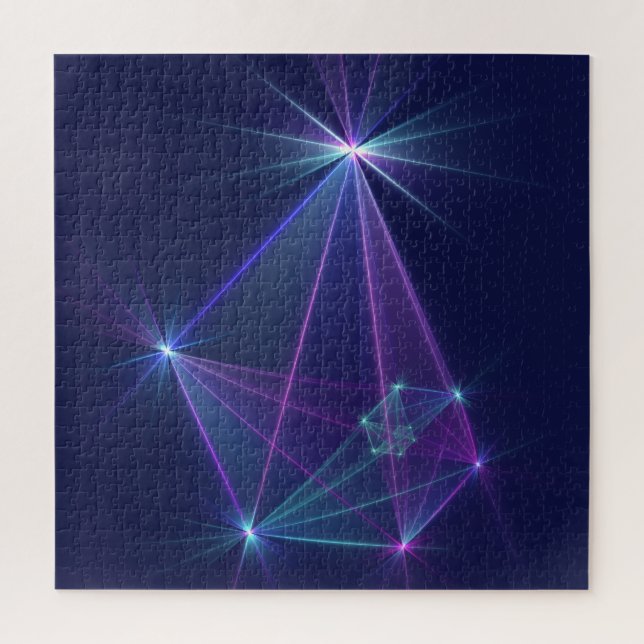 Puzzle Constellation, Art fractal abstrait fantastique (Vertical)