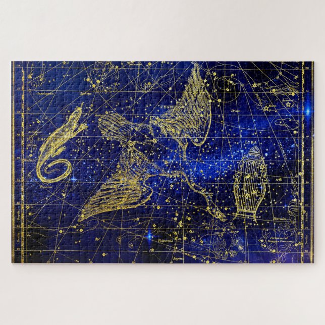 Puzzle Constellation du Lézard. (Horizontal)
