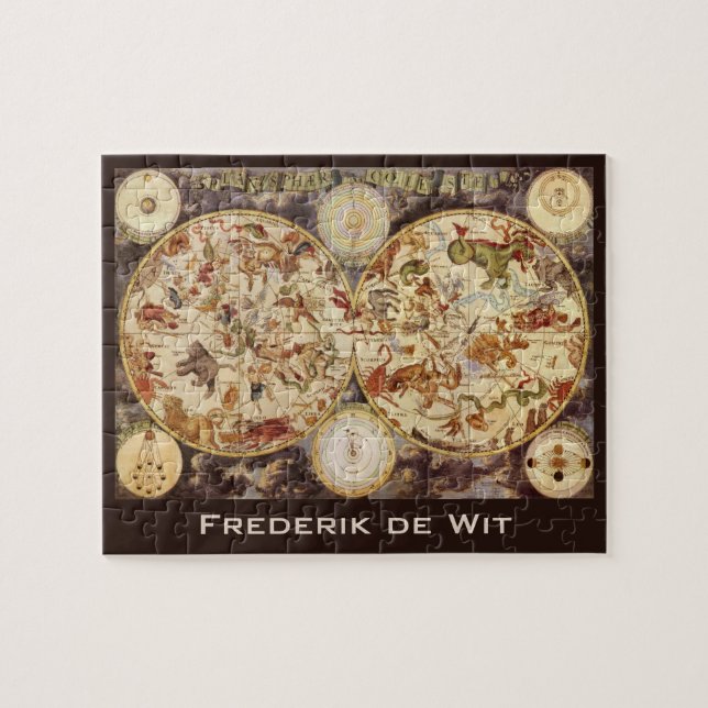 Puzzle Constellations d'astronomie vintage, Frederik de W (Horizontal)