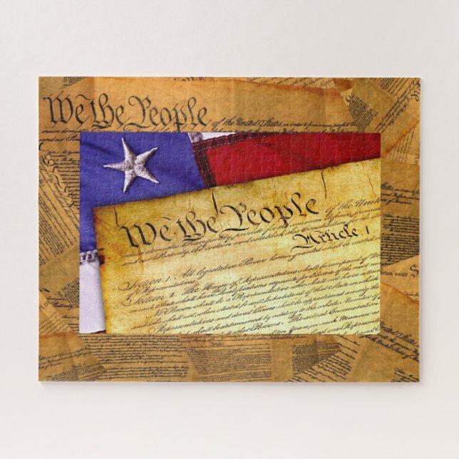 Puzzle Constitution américaine Nous le peuple (Horizontal)