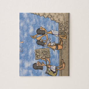 Puzzle Construction D'Une Pyramide