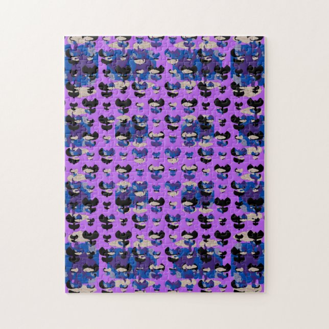 Puzzle Contained Sky Flame Tulips (Vertical)