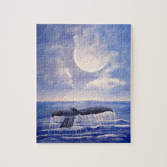 Puzzle Conte de baleine dans le clair de lune (Vertical)