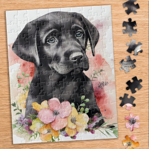 Puzzle Continuez à regarder - Labrador Retriever - Black