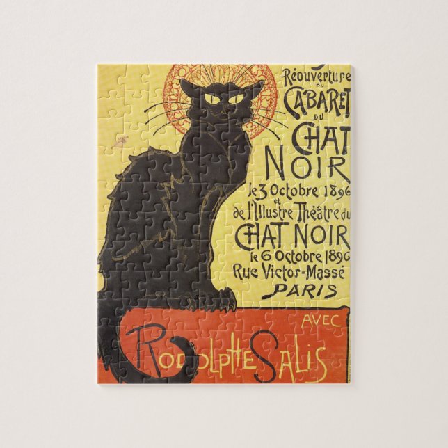 Puzzle Conversation Noir Steinlen Belle Epoque Art Vintag (Vertical)