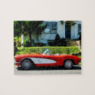 Puzzle Convertible rouge et blanc de Corvette
