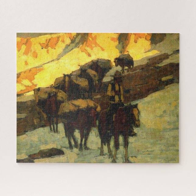 Puzzle Convoi de bât Edgar Payne (Horizontal)