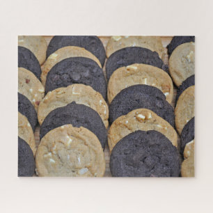 Puzzle Cookies blanc et chocolat