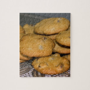 Puzzle Cookies de chips au chocolat sur Platter Photo