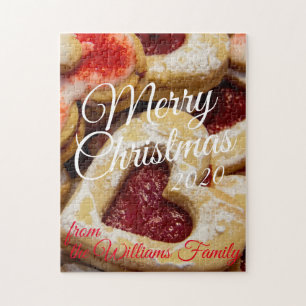 Puzzle Cookies de Noël sucre Coeur en forme de rouge phot