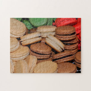 Puzzle Cookies sandwich colorés