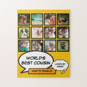 Puzzle Cool amusant Cousin Photo Collage Comique moderne