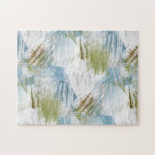 Puzzle Cool Chic Industrial Abstrait Fusion Art (Horizontal)