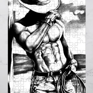 Puzzle Cool classique Art Occidental Cowboy dessiné à la