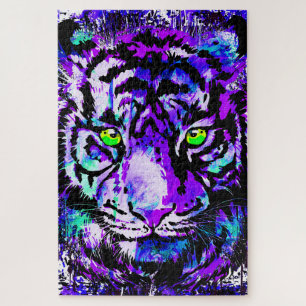 Puzzle cool de tigre - Puzzle de dessin de tigre b