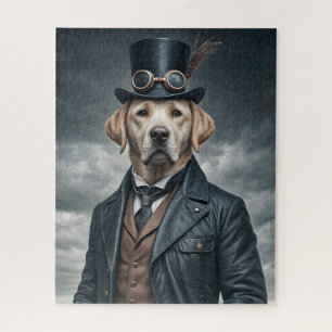 Puzzle Cool Elégant Victorian Steampunk Labrador Chien Ar