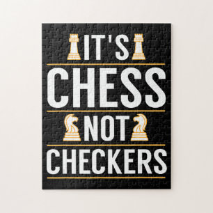 Puzzle cool its chess not checkers checkers players gift