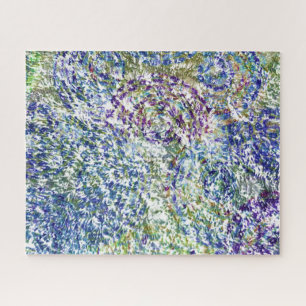 Puzzle Cool, moderne, tendance coloré abstrait arrière -