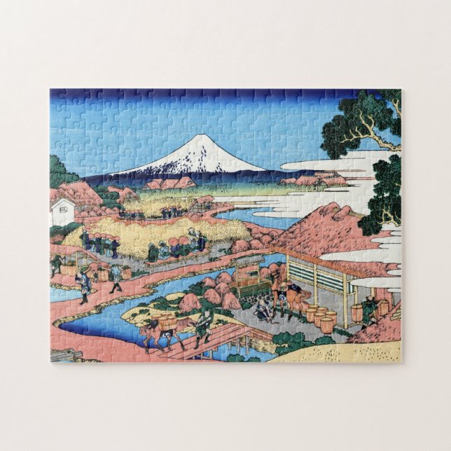 Puzzle Cool oriental japonais Hokusai Fuji Voir le paysag (Horizontal)