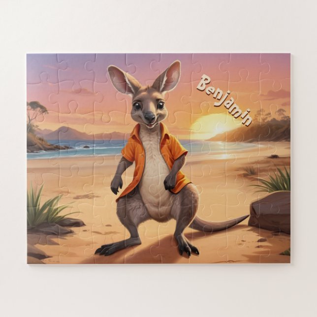 Puzzle Cool Personnalisé Kangaroo (Horizontal)