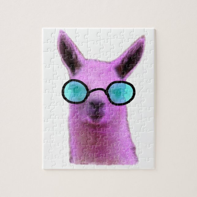 Puzzle Cool Pink Llama ! (Vertical)