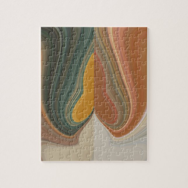 Puzzle Cool Retro Abstrait Graphic coloré brin Matata (Vertical)
