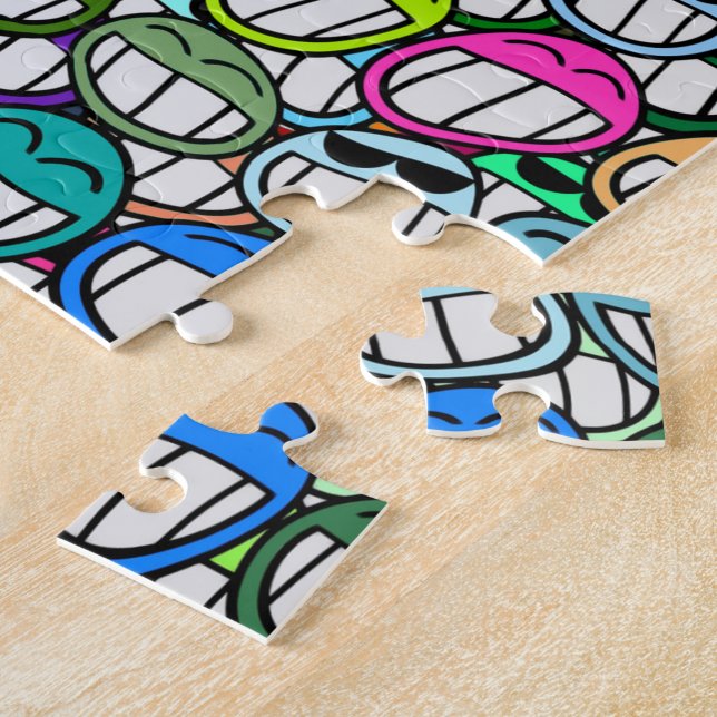 PUZZLE COOL SOURIRE FACES GROUPE (Côté)