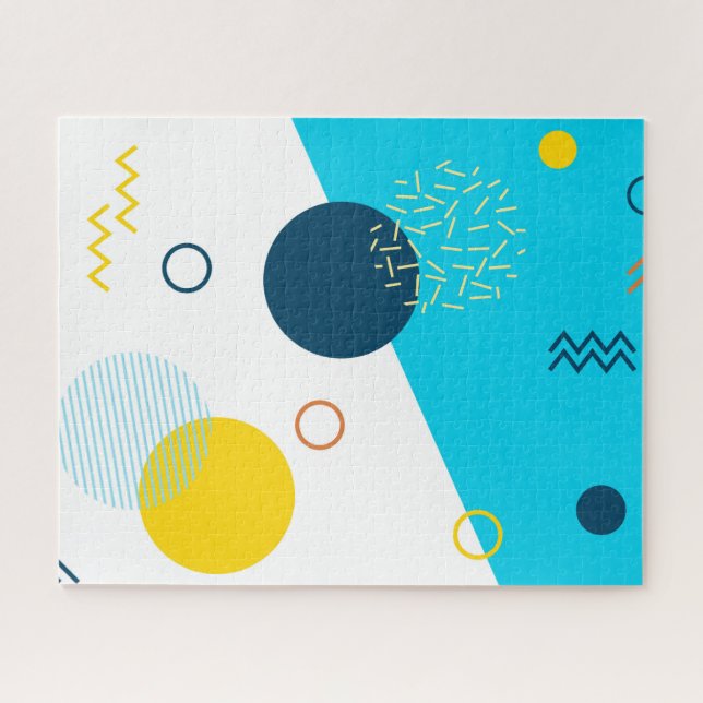 Puzzle Cool, unique, tendance, urbain, Memphis illustrati (Horizontal)