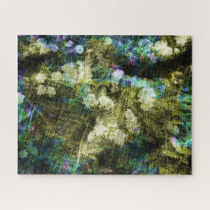 Puzzle Cool, unique, trendy digital art of flower pattern