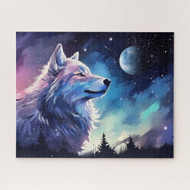 Puzzle Cool wolf animal lovers  (Horizontal)