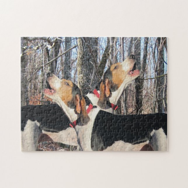 Puzzle Coonhounds de marcheur d'hurlement Treeing (Horizontal)