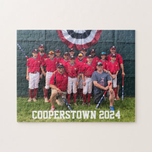 Puzzle Cooperstown NY Baseball Team Photo Année