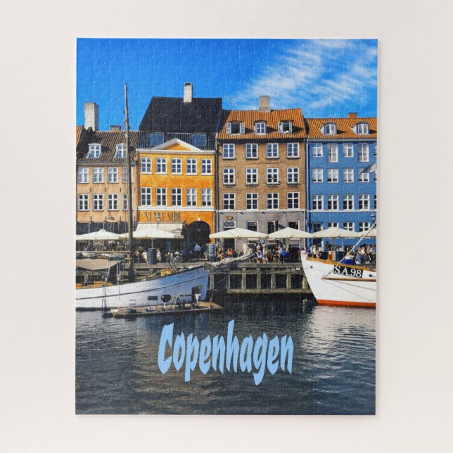 Puzzle Copenhague Danemark Capital Canal Homes Nyhavn (Vertical)