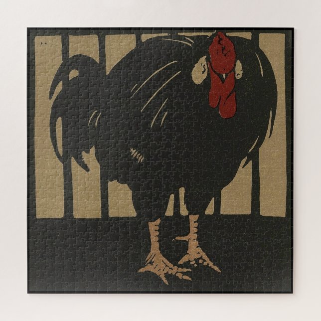 Puzzle Coq - Animaux Carrés Illustration (Horizontal)